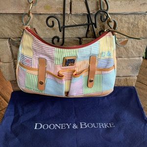 Dooney & Bourke Pastel patchwork Madras Safari Bag